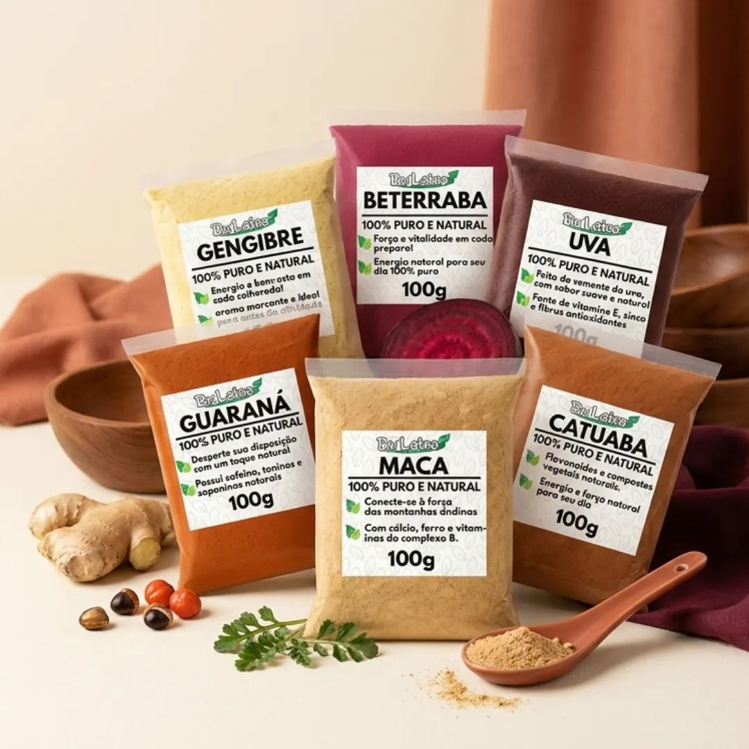 Kit completo em composição com utensílios de madeira